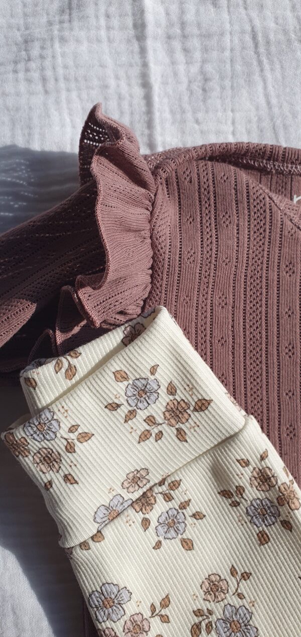 Broekje Boo flowers rib - Afbeelding 2