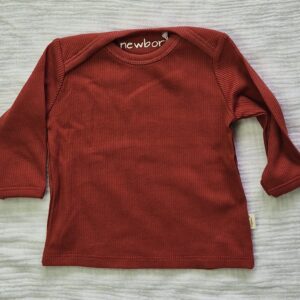 Envelopshirt warm rood