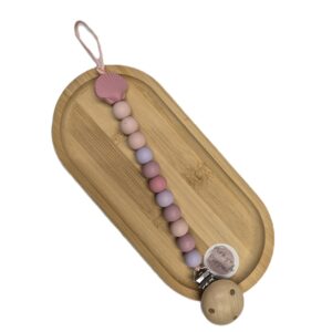 Speenkoord rose schelp lila