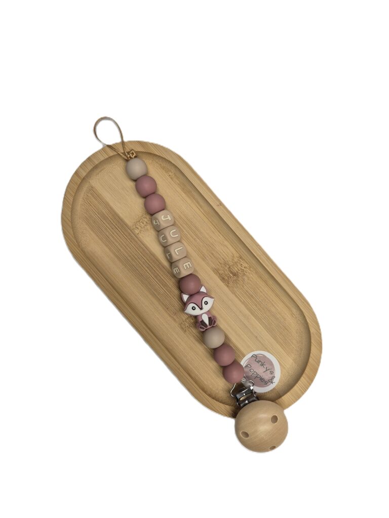 Speenkoord Vosje oud rose beige