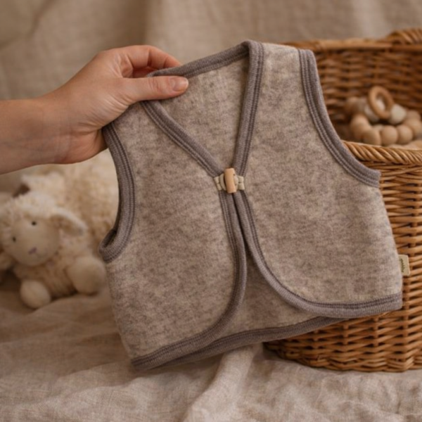 Gilet van 100% natuurlijke merinowol