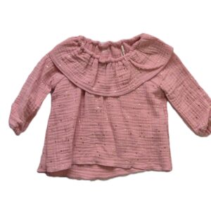 Blouse hydrofiel gouden stipjes